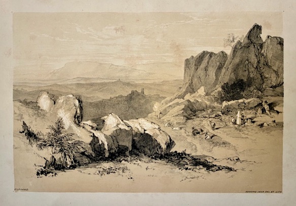 Lear Edward (1812-1888) Olevano 1841 Londra